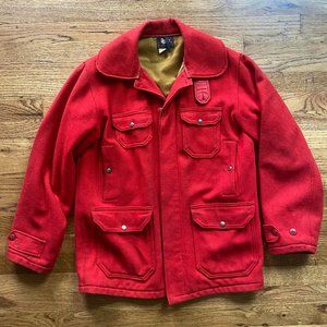 Vintage 1940'/50's Woolrich Red Coat